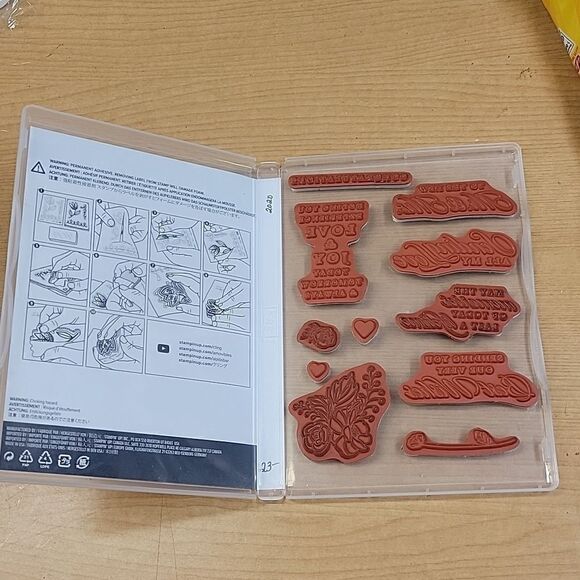 2 Stampin Up Cling Stamp Sets 1 Simon Says Stamp Set. - Picture 7 of 9